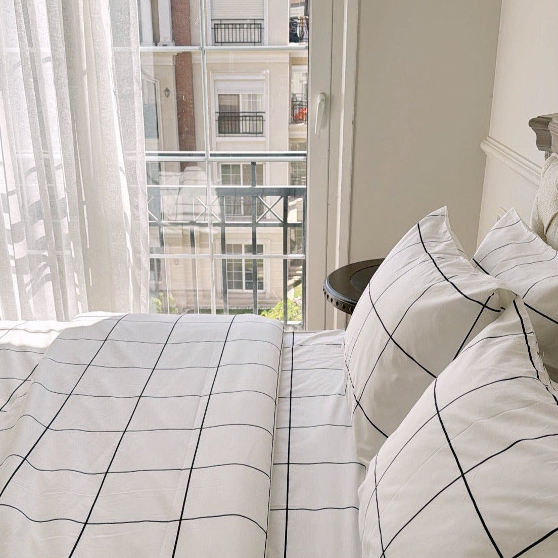 Windowpane Duvet Cover Set