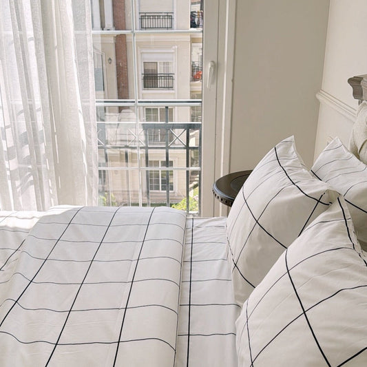 Windowpane Duvet Cover Set