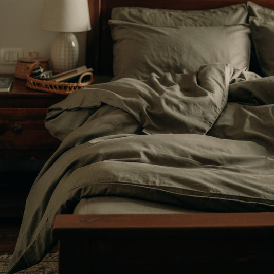 Olive Fitted Sheet Set