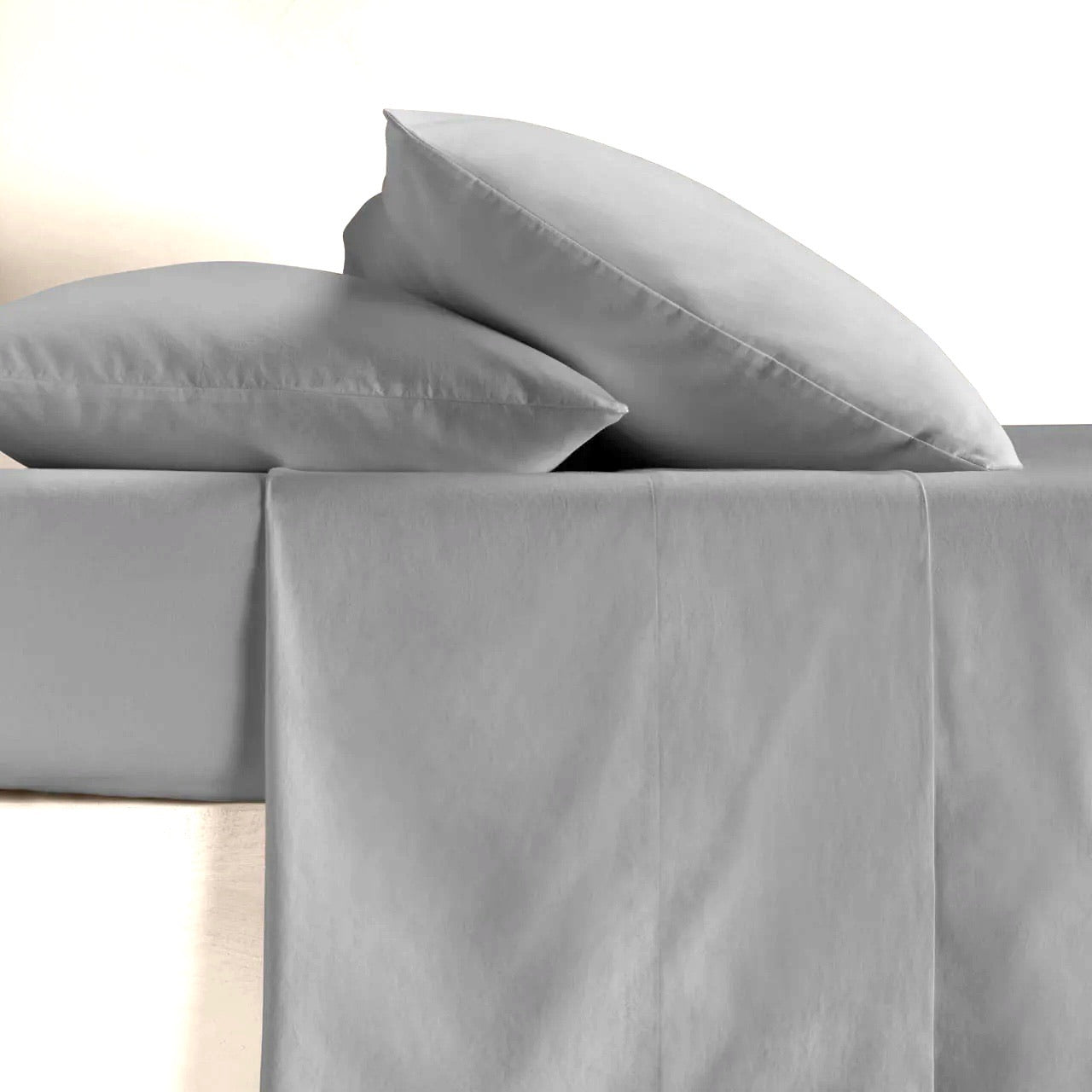 Grey Fitted Sheet Set