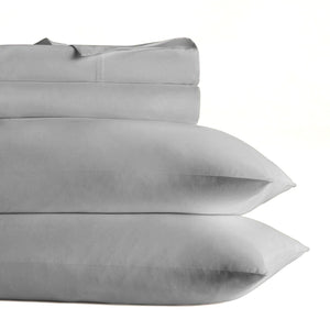 Grey Fitted Sheet Set