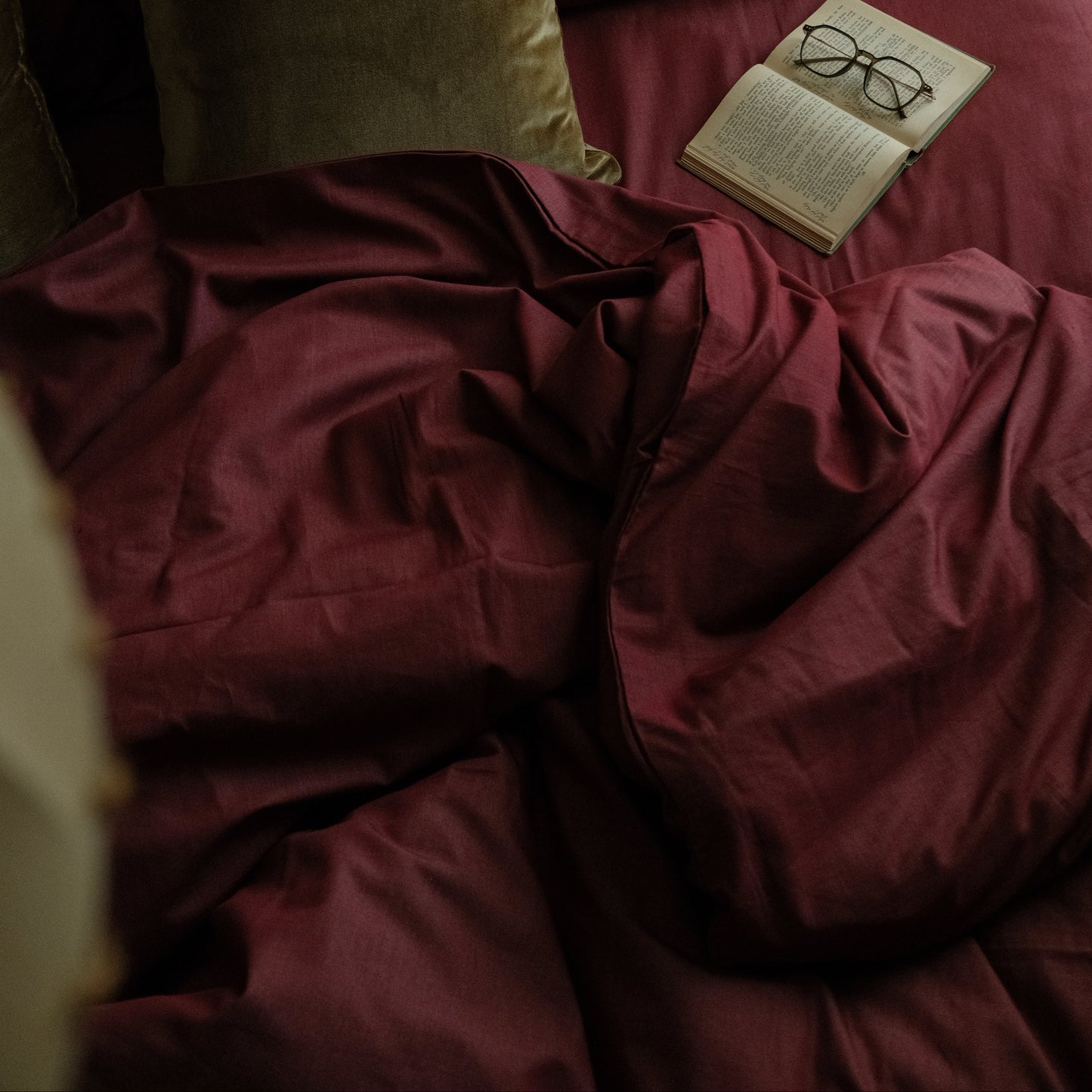 Burgundy Duvet Cover Set