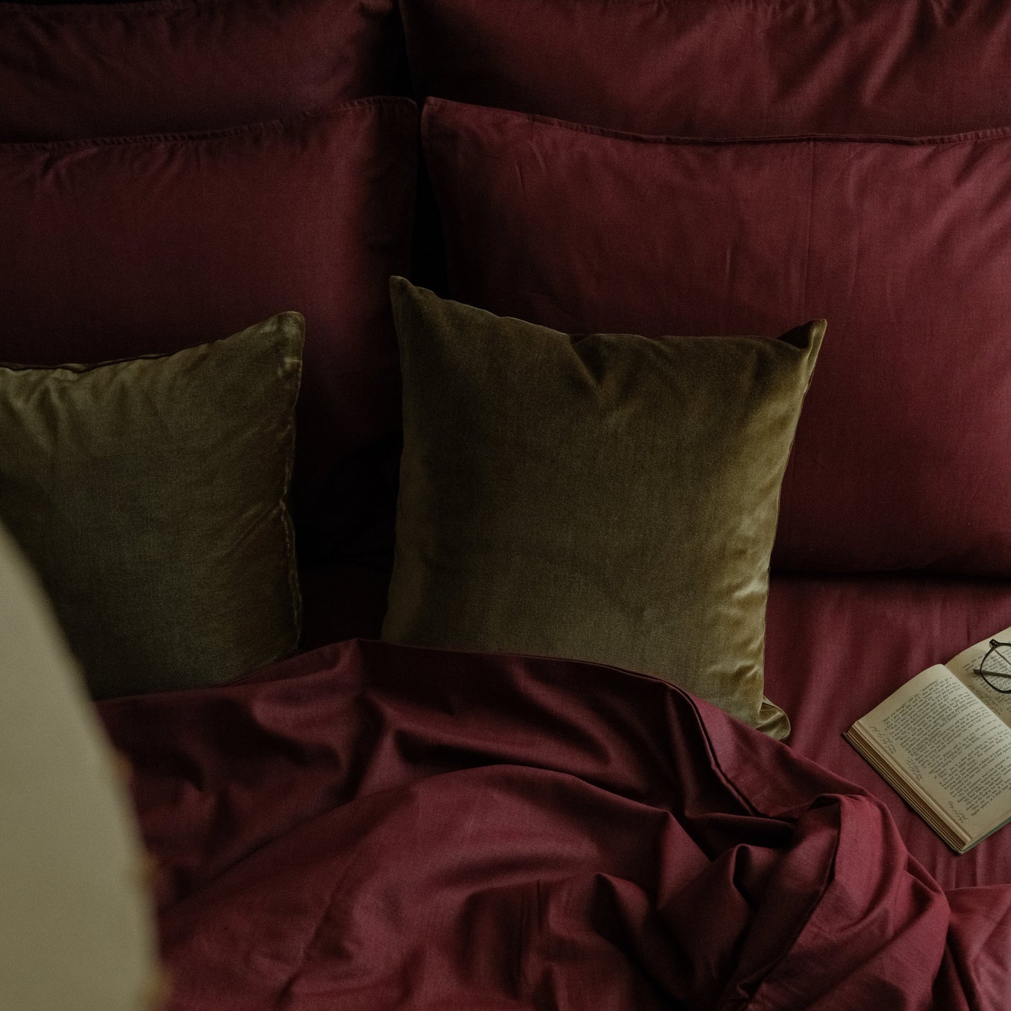 Burgundy Duvet Cover Set