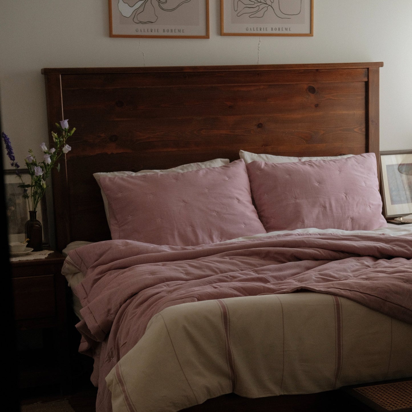 Dusty Mauve Quilt Set