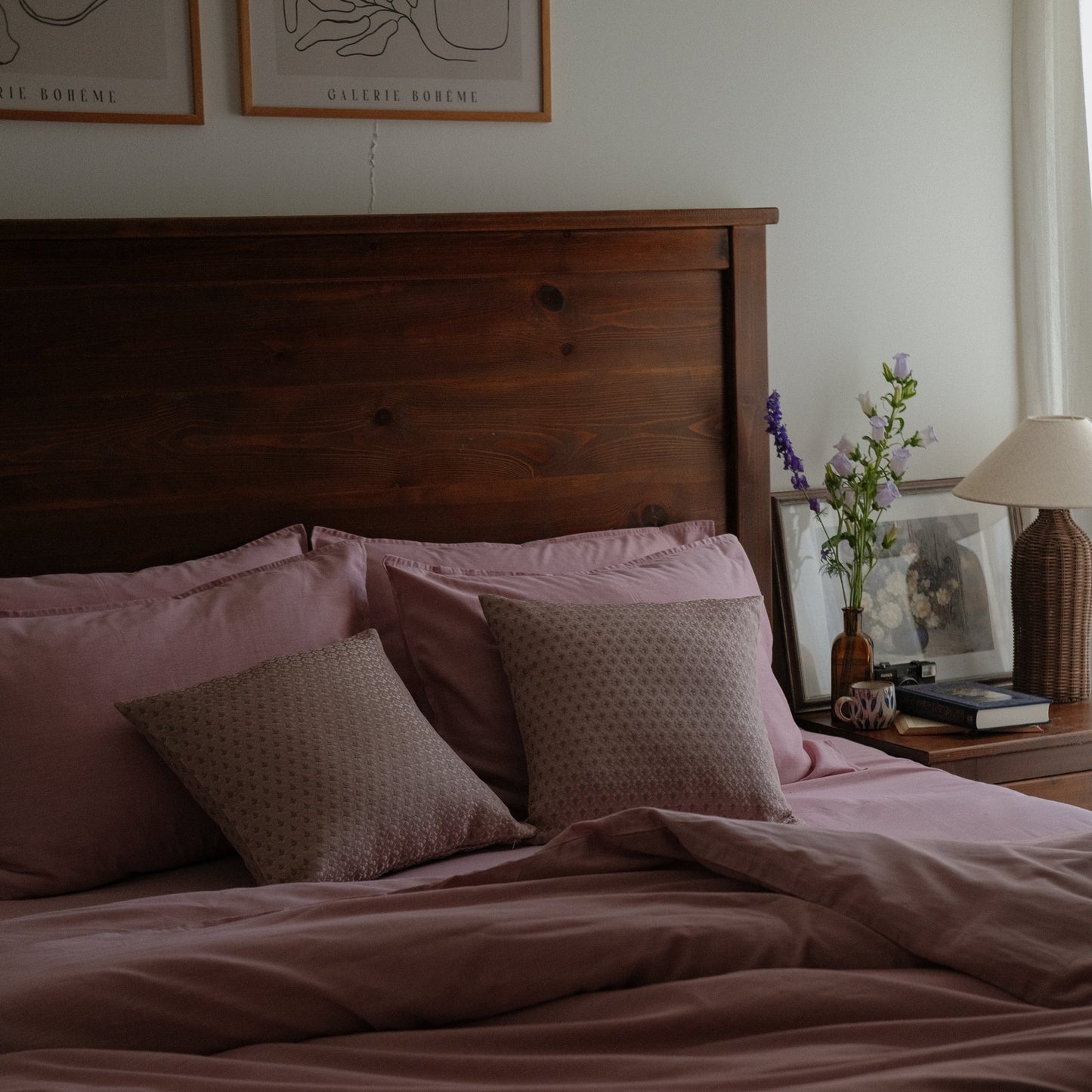 Dusty Mauve Duvet Cover Set