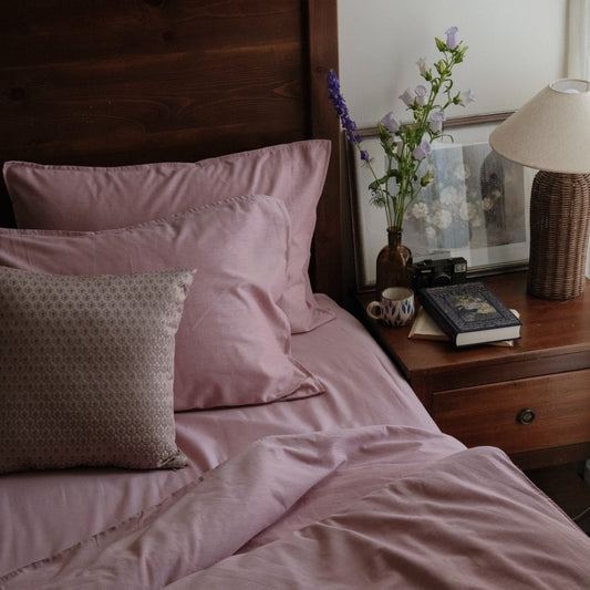 Dusty Mauve Fitted Sheet Set