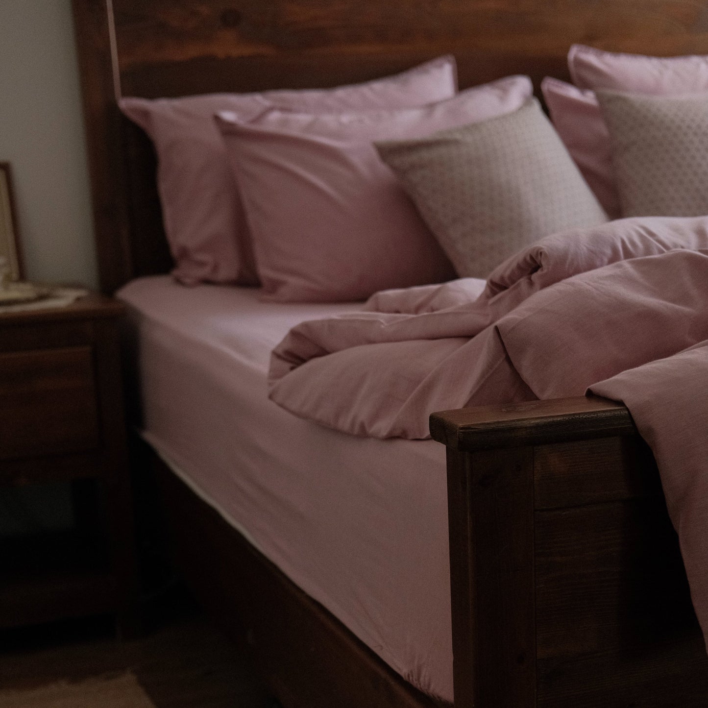 Dusty Mauve Fitted Sheet Set