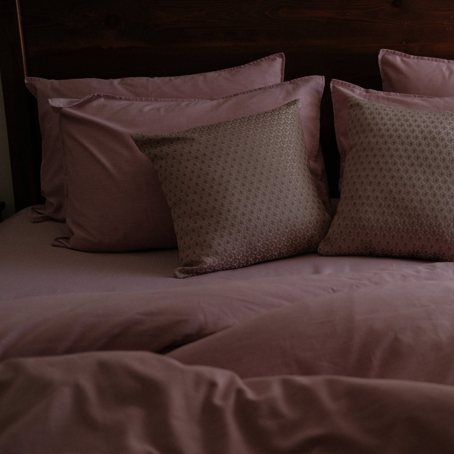 Dusty Mauve Fitted Sheet Set
